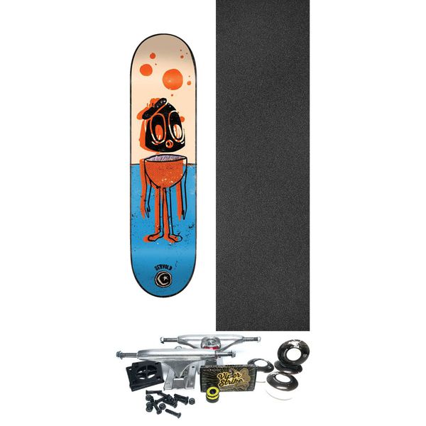 Foundation Skateboards Dakota Servold Egg Head Skateboard Deck - 8.5" x 31.88" - Complete Skateboard Bundle